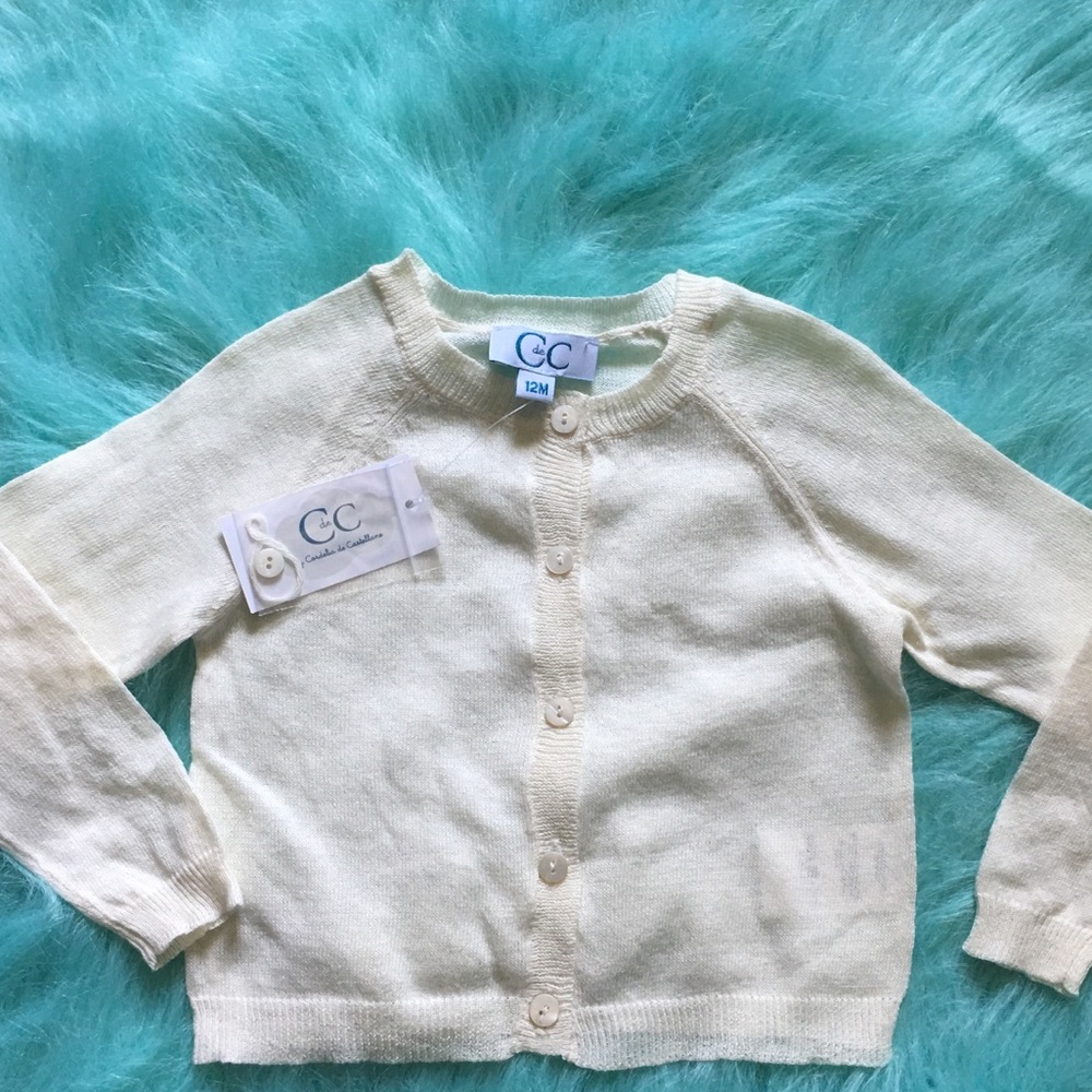 🆕🍼 C de C Baby Luxury Lightweight Cardigan Linen and Cotton Blend Newborn